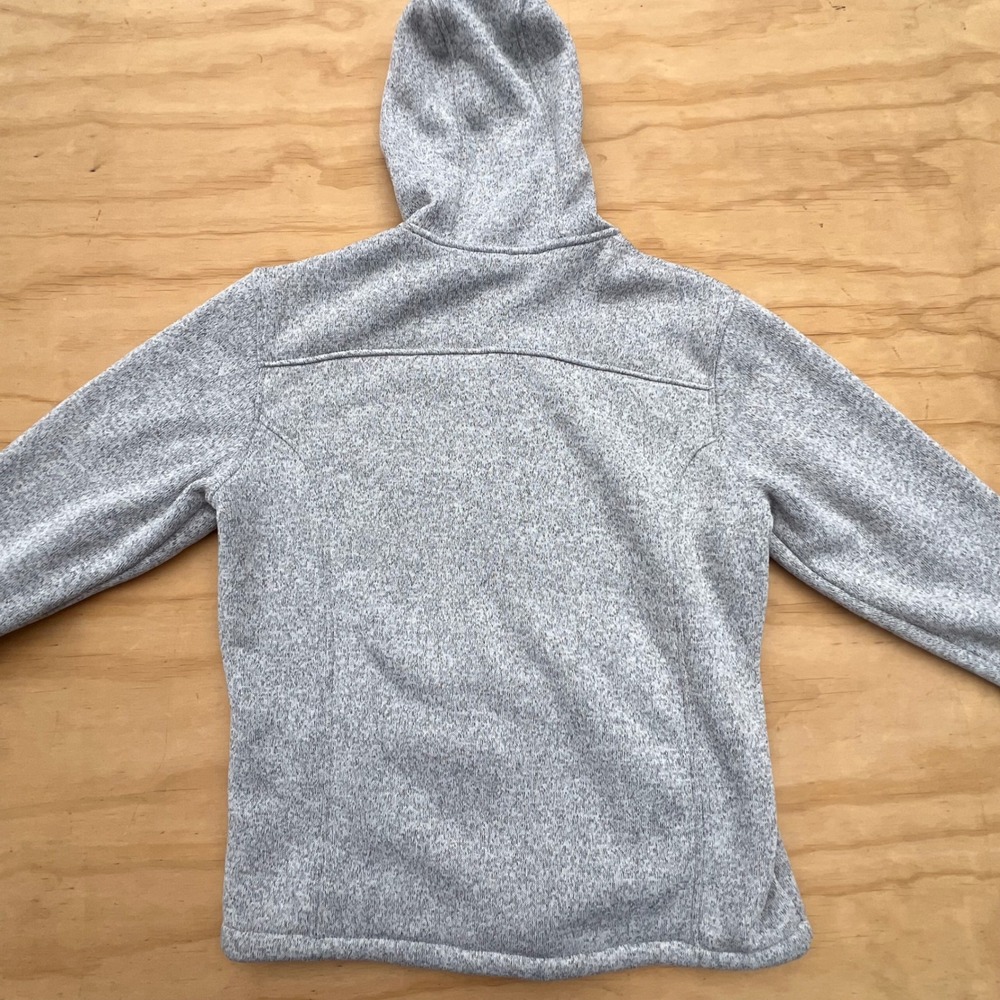 Rugged Elements Mens Gray Sherpa Lined Full Zip Sweater Fleece Hoodie Jacket L - Picture 8 of 10